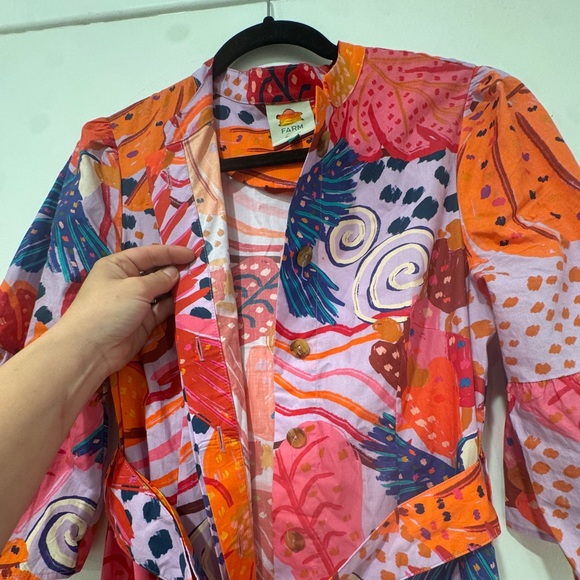 PERFECT FARM Rio Lilac Colorful Party Midi Dress - Picture 15 of 17